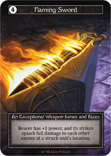 Flaming Sword - Alpha (Foil)