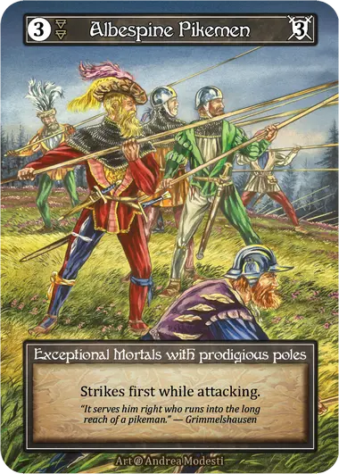 Albespine Pikemen - Beta (Foil)