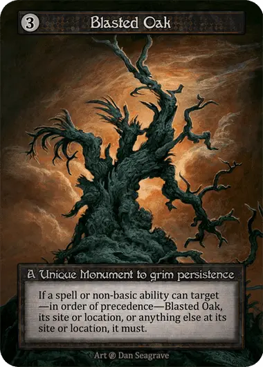 Blasted Oak