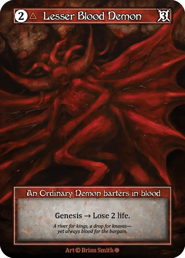Lesser Blood Demon - Gothic (Foil)
