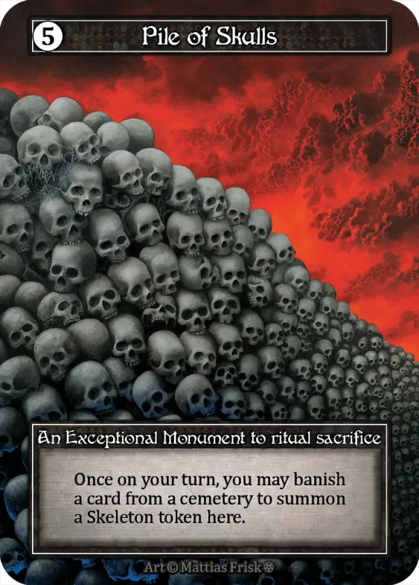 Pile of Skulls - Gothic (Foil)