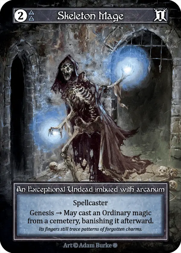 Skeleton Mage - Gothic (Foil)
